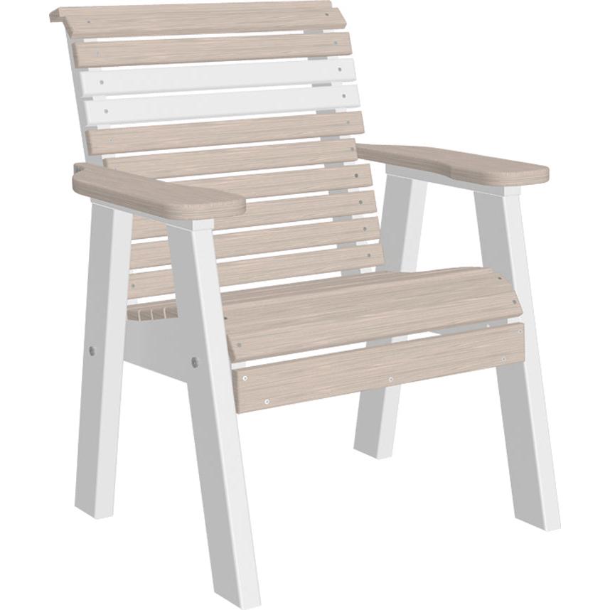 LC2PPBBIW-LuxCraft-Plain Bench - 2'-Birch White-Pangaea Patio