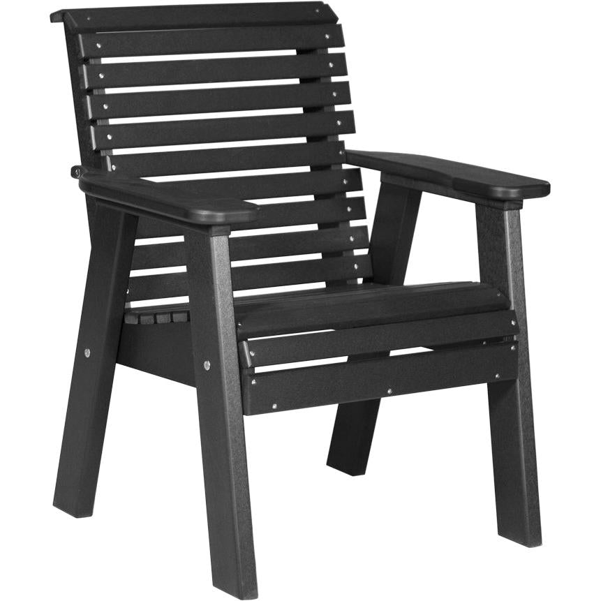 LC2PPBBK-LuxCraft-Plain Bench - 2'-Black-Pangaea Patio