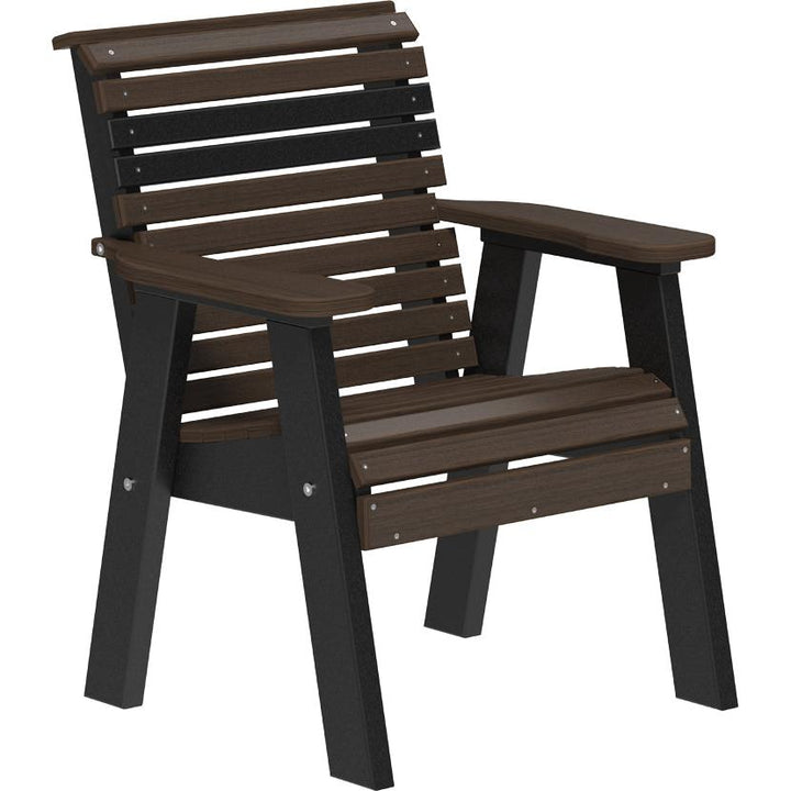 LC2PPBBZWB-LuxCraft-Plain Bench - 2'-Coastal Gray Black-Pangaea Patio