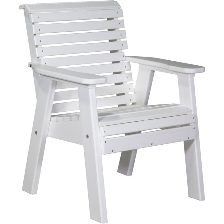 LC2PPBW-LuxCraft-Plain Bench - 2'-White-Pangaea Patio