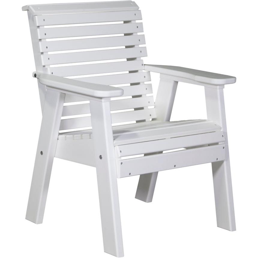 LC2PPBW-LuxCraft-Plain Bench - 2'-White-Pangaea Patio