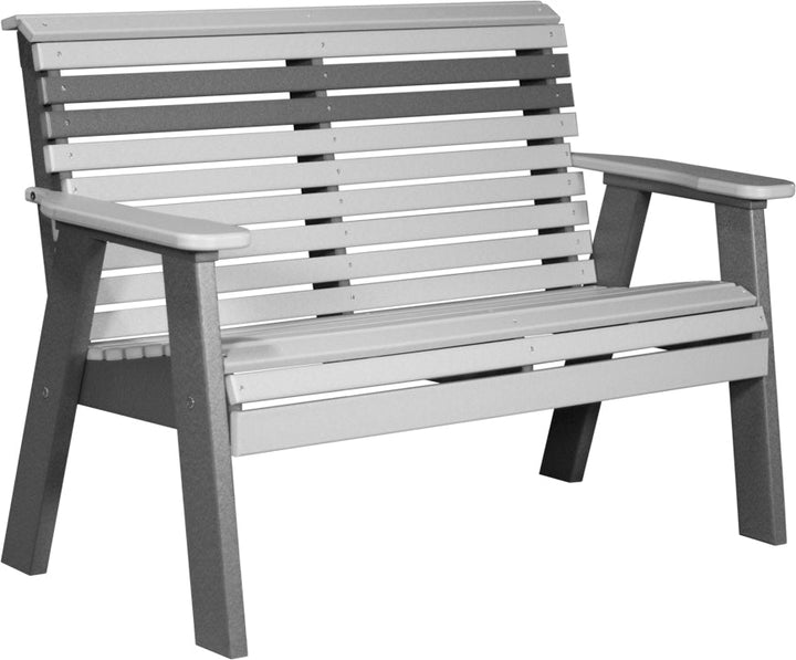 LC4PPBDGS-LuxCraft-Plain Bench - 4'-Pangaea Patio