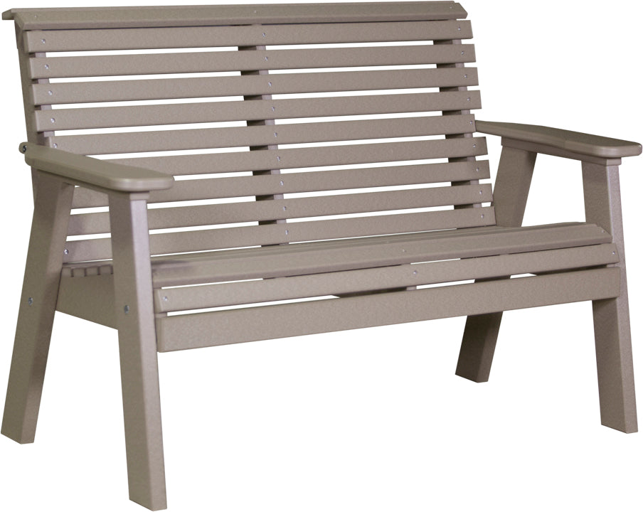 LC4PPBWW-LuxCraft-Plain Bench - 4'-Pangaea Patio