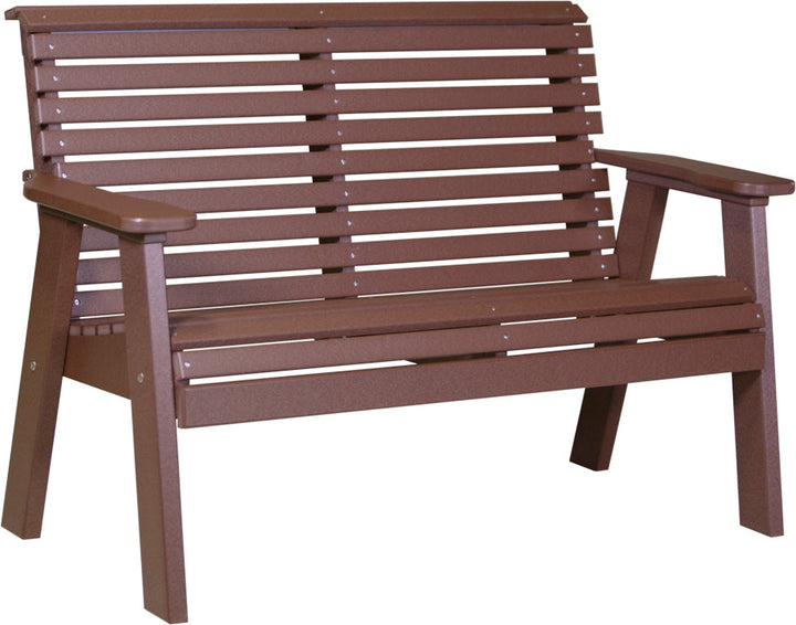 LC4PPBCBR-LuxCraft-Plain Bench - 4'-Pangaea Patio