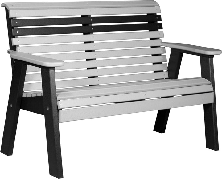 LC4PPBDGB-LuxCraft-Plain Bench - 4'-Pangaea Patio