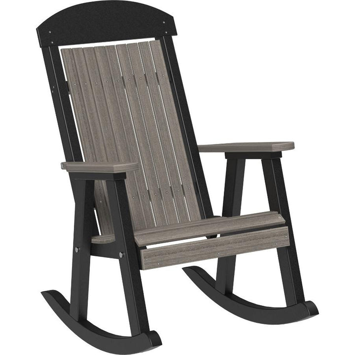 LCPPRCGB-LuxCraft-Porch Rocker-Coastal Gray-Pangaea Patio