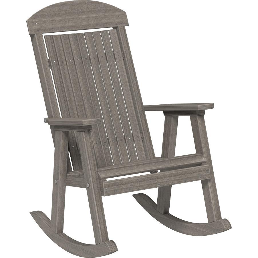 LCPPRCG-LuxCraft-Porch Rocker-Brazilian Walnut Black-Pangaea Patio