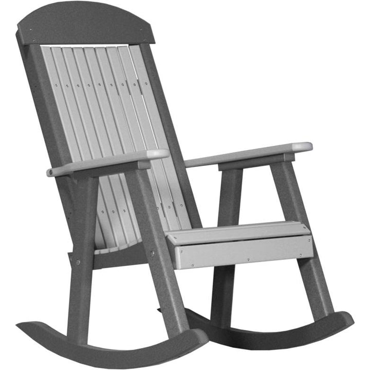LCPPRDGS-LuxCraft-Porch Rocker-Dove Gray Slate-Pangaea Patio