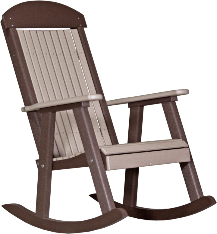 LCPPRWWCBR-LuxCraft-Porch Rocker-Pangaea Patio