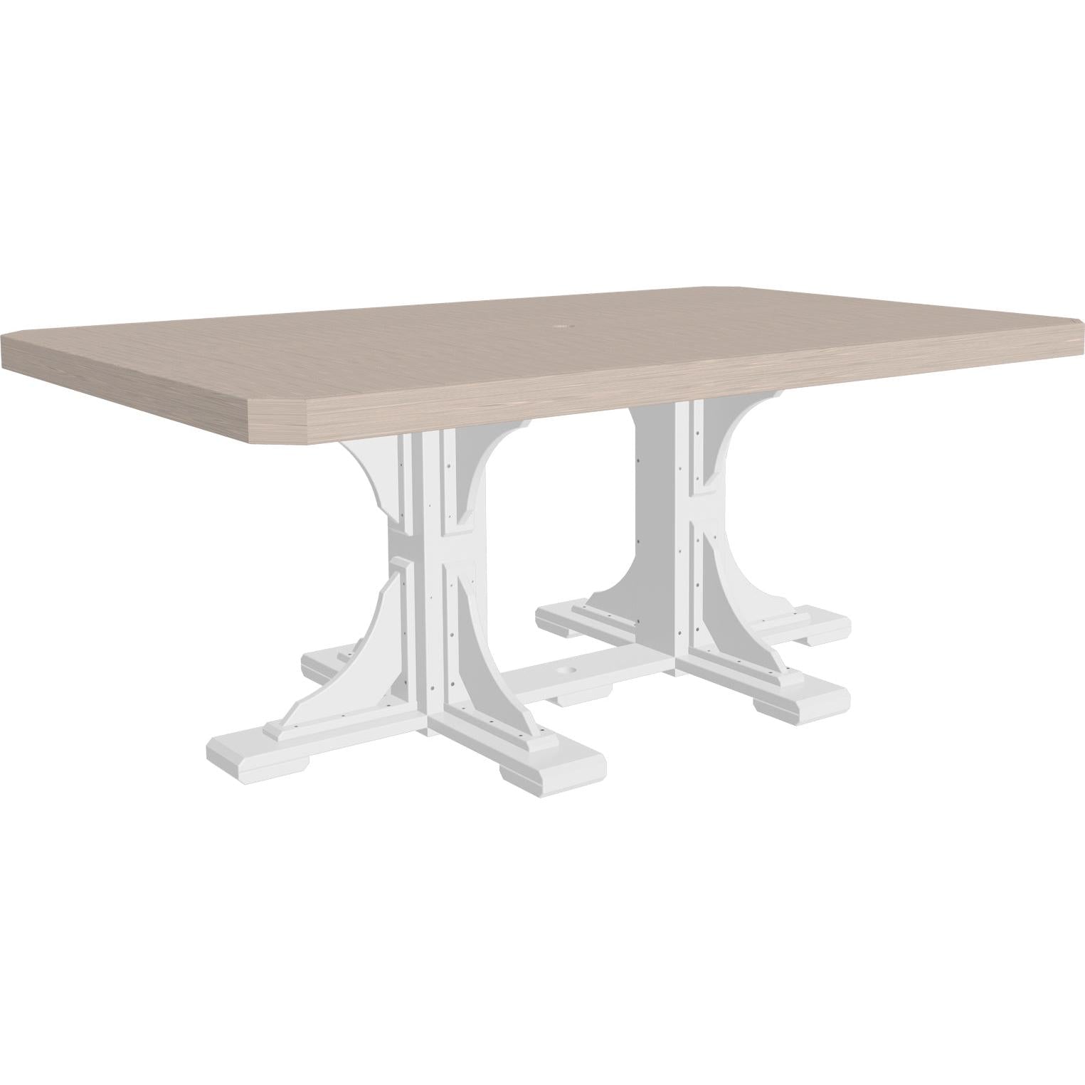 LCP46RTWWD-LuxCraft-Rectangle Table-Dining-Weatherwood-Pangaea Patio