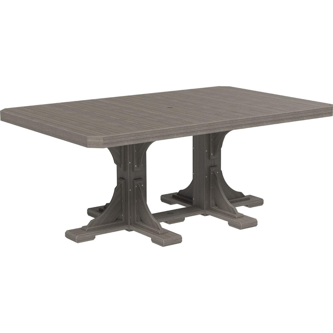 LCP46RTWWCBRD-LuxCraft-Rectangle Table-Dining-Weatherwood Chestnut Brown-Pangaea Patio