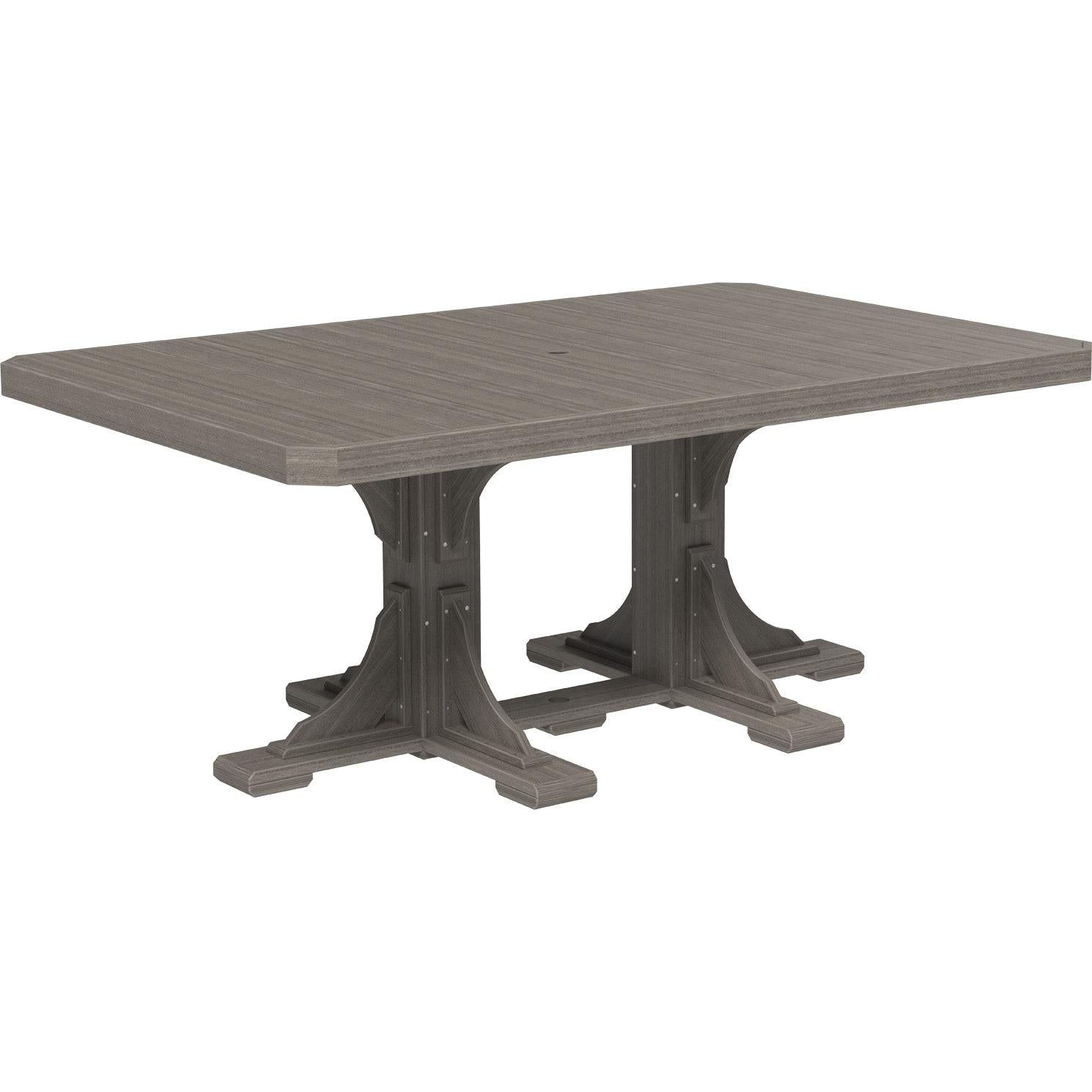 LCP46RTWWCBRD-LuxCraft-Rectangle Table-Dining-Weatherwood Chestnut Brown-Pangaea Patio