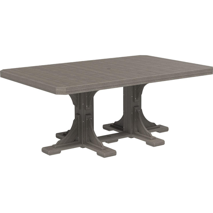LCP46RTWWCBRD-LuxCraft-Rectangle Table-Dining-Weatherwood Chestnut Brown-Pangaea Patio