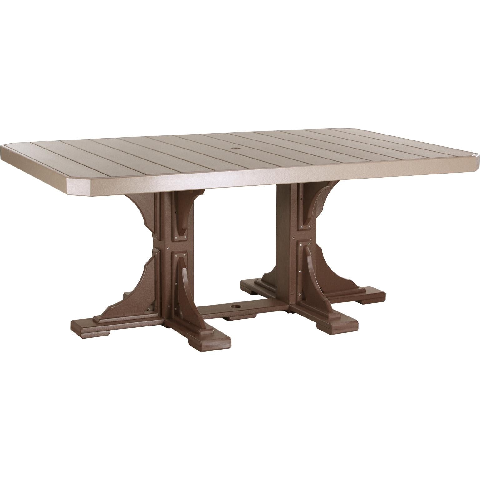 LCP46RTCHBD-LuxCraft-Rectangle Table-Dining-Cherrywood Black-Pangaea Patio