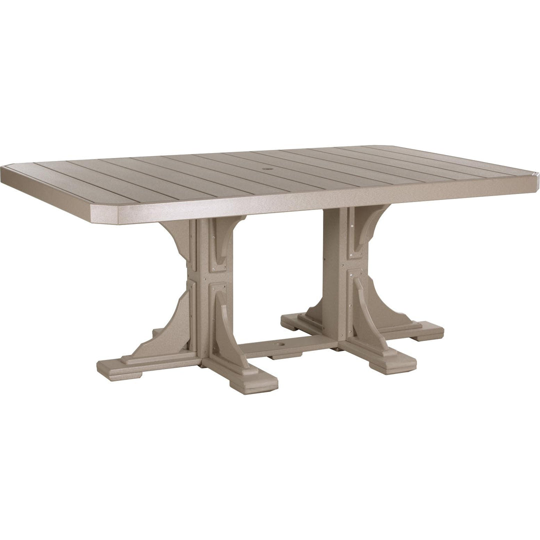 LCP46RTCBD-LuxCraft-Rectangle Table-Dining-Cedar Black-Pangaea Patio
