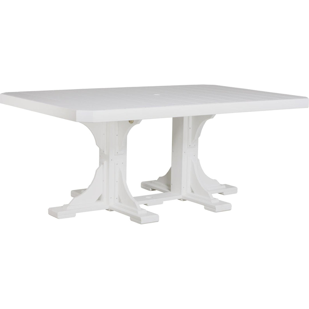 LCP46RTDGBD-LuxCraft-Rectangle Table-Dining-Dove Gray Black-Pangaea Patio