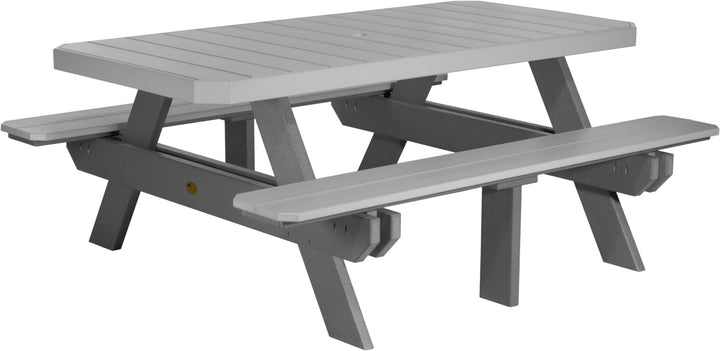 LCP6RPTDGS-LuxCraft-Rectangular Picnic Table-Pangaea Patio