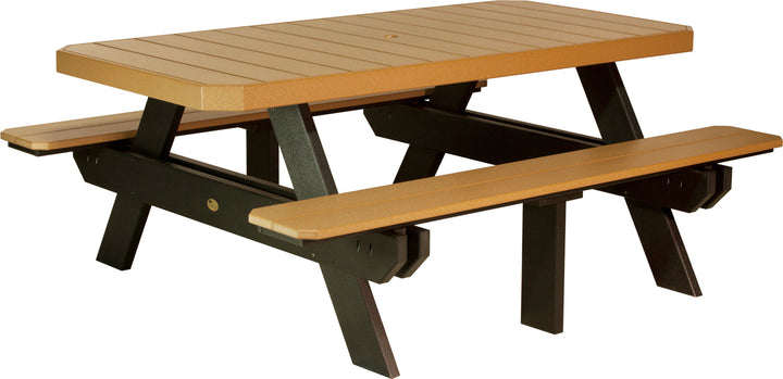 LCP6RPTCB-LuxCraft-Rectangular Picnic Table-Pangaea Patio