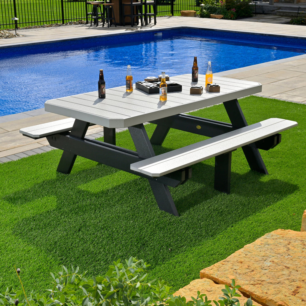 -LuxCraft-Rectangular Picnic Table-Pangaea Patio