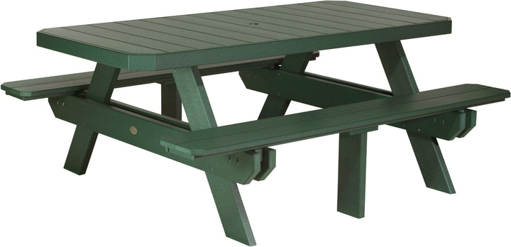 LCP6RPTG-LuxCraft-Rectangular Picnic Table-Pangaea Patio