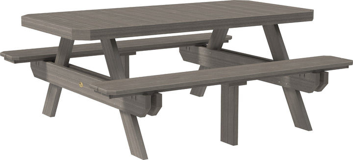 LCP6RPTCG-LuxCraft-Rectangular Picnic Table-Pangaea Patio