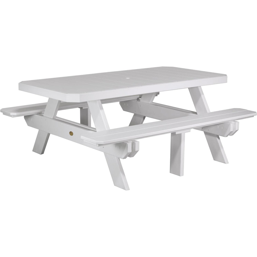 LCP6RPTW-LuxCraft-Rectangular Picnic Table-Coastal Gray-Pangaea Patio