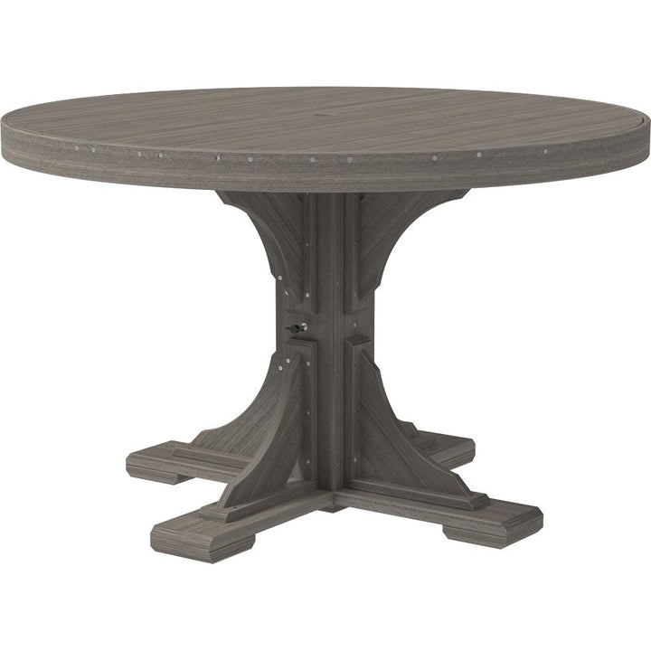 LCP4RTWD-LuxCraft-Round Table-Dining-White-Pangaea Patio