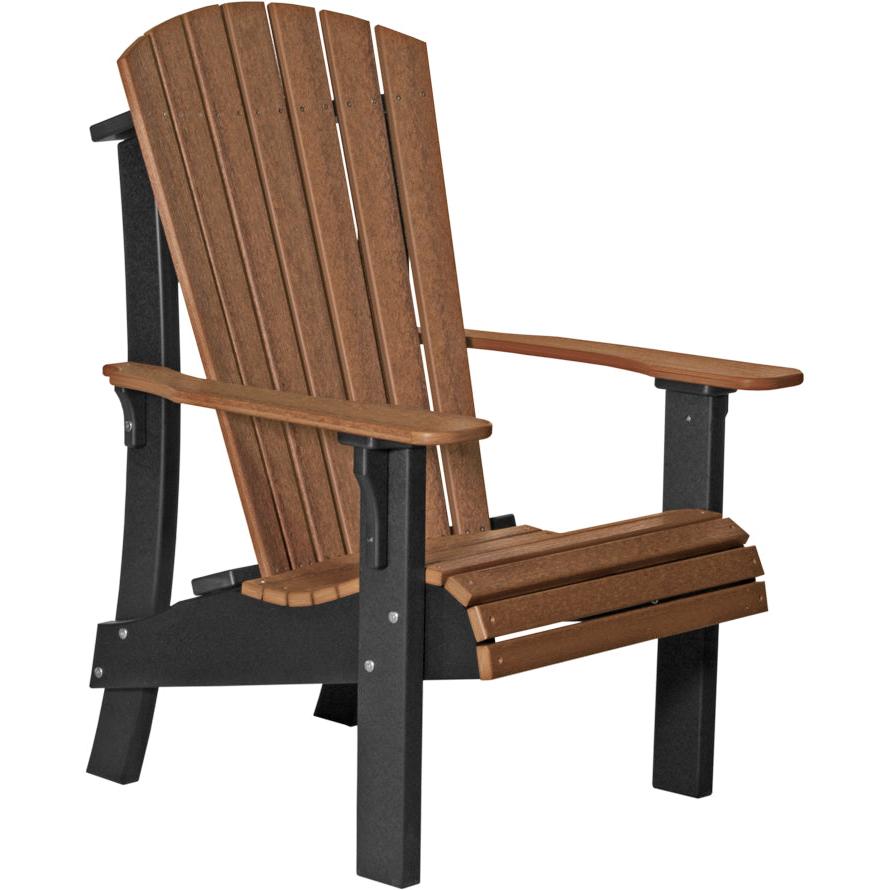 LCRACAMB-LuxCraft-Royal Adirondack Chair-Antique Mahogany Black-Pangaea Patio