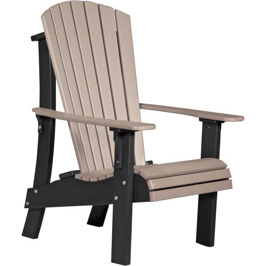 LCRACWWB-LuxCraft-Royal Adirondack Chair-Weatherwood Black-Pangaea Patio