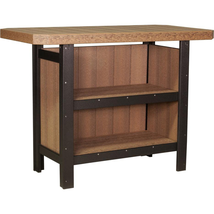LCPSBAMB-LuxCraft-Serving Bar-Antique Mahogany Black-Pangaea Patio