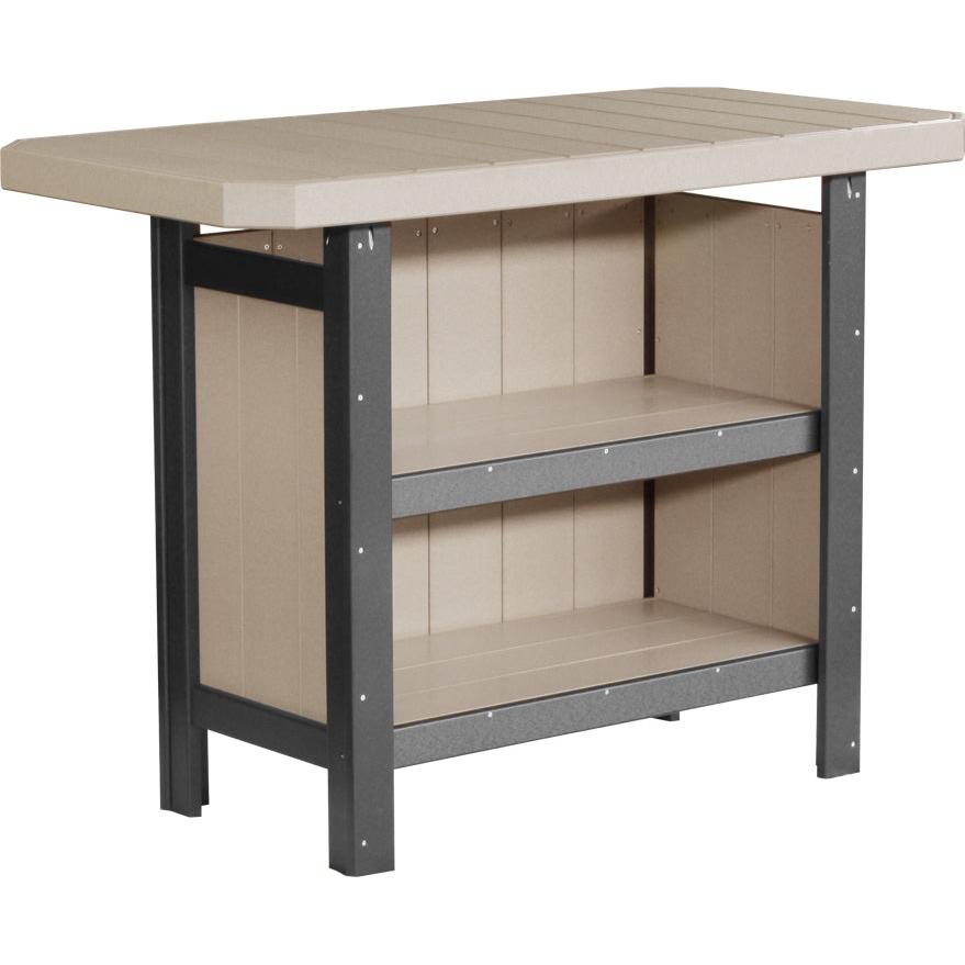 LCPSBWWB-LuxCraft-Serving Bar-Weatherwood Black-Pangaea Patio