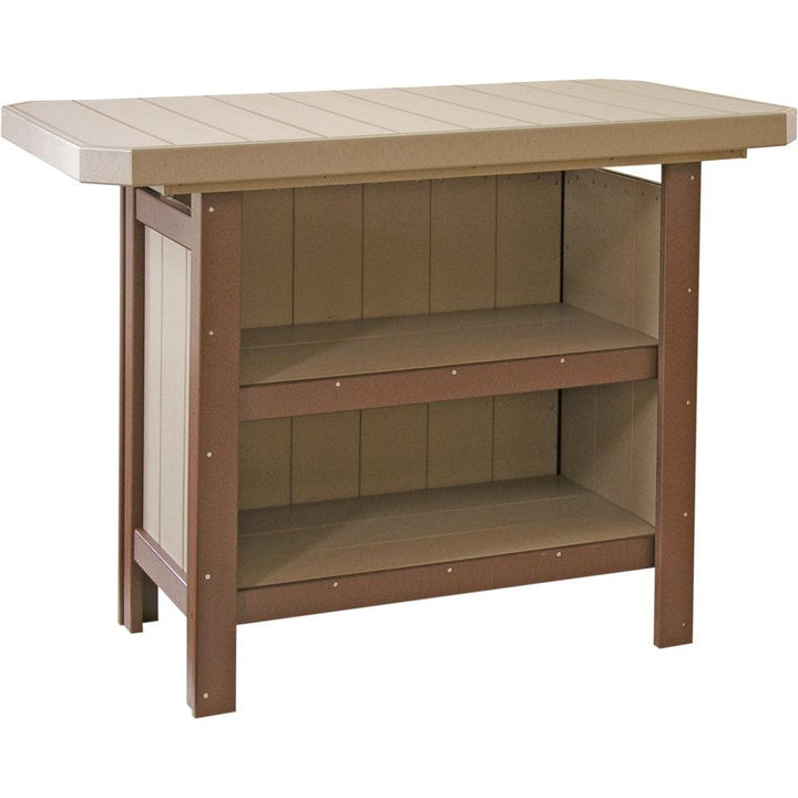 LCPSBWWCBR-LuxCraft-Serving Bar-Weatherwood Chestnut Brown-Pangaea Patio