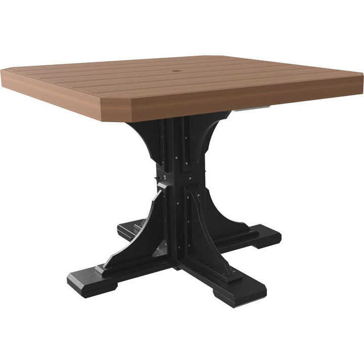 LCP41STGD-LuxCraft-Square Table-Dining-Green-Pangaea Patio