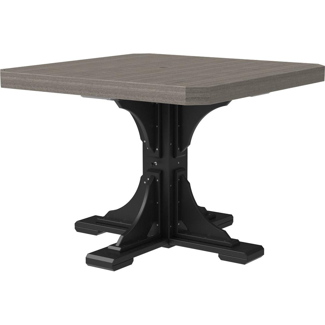 LCP41STWD-LuxCraft-Square Table-Dining-White-Pangaea Patio