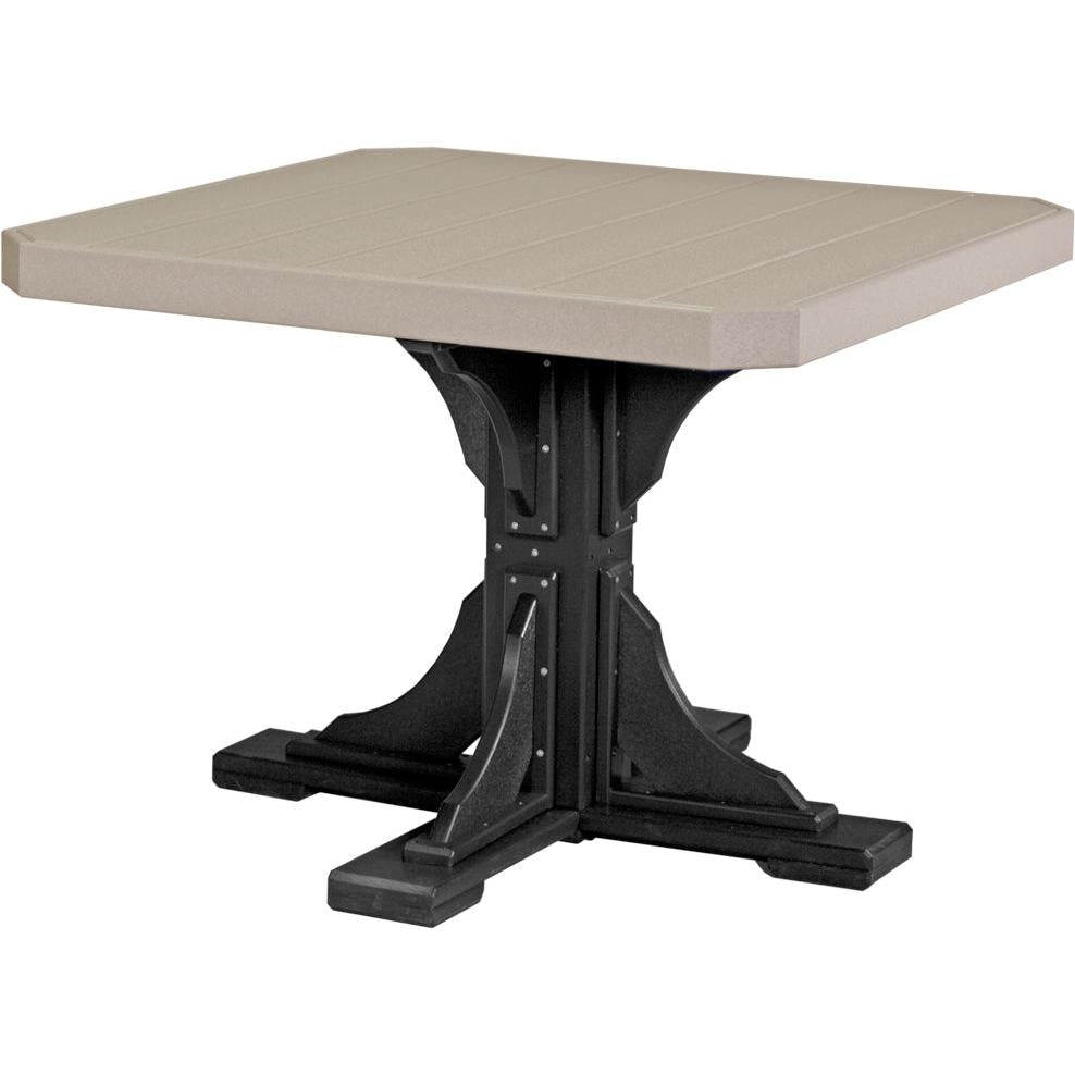 LCP41STCBRD-LuxCraft-Square Table-Dining-Chestnut Brown-Pangaea Patio