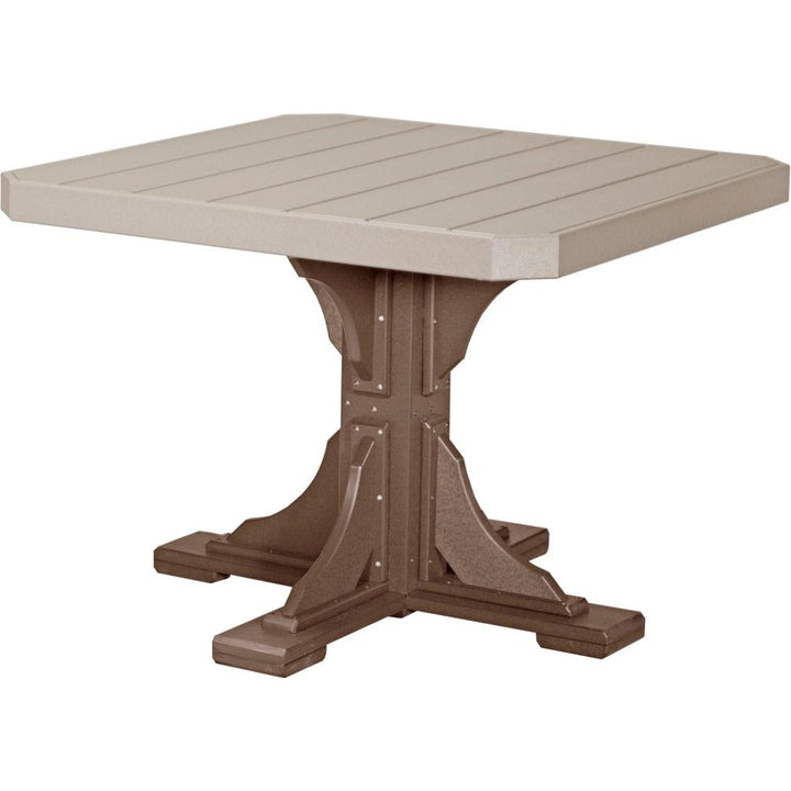 LCP41STCHBD-LuxCraft-Square Table-Dining-Cherrywood Black-Pangaea Patio