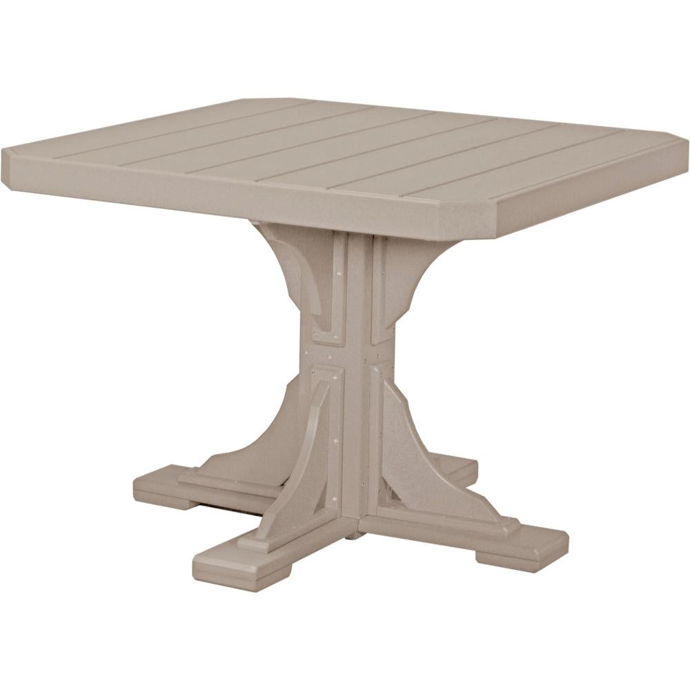 LCP41STCBD-LuxCraft-Square Table-Dining-Cedar Black-Pangaea Patio