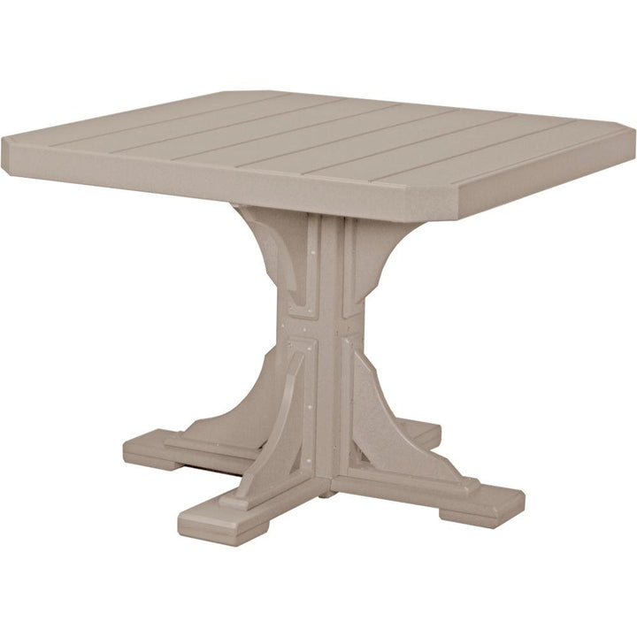 LCP41STCBD-LuxCraft-Square Table-Dining-Cedar Black-Pangaea Patio