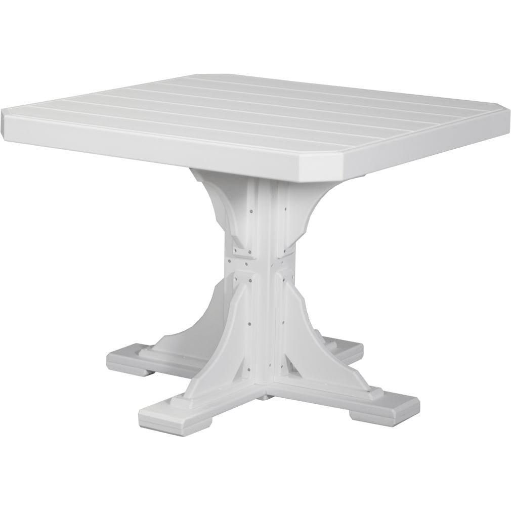 LCP41STDGBD-LuxCraft-Square Table-Dining-Dove Gray Black-Pangaea Patio