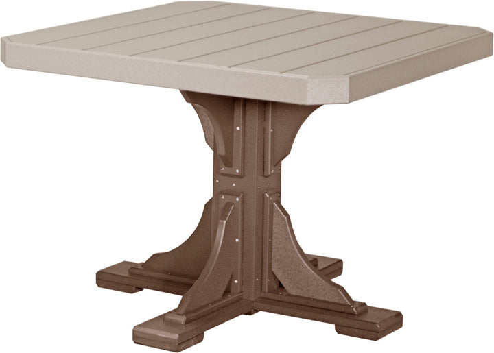 LCP41STWWCBRD-LuxCraft-Square Table-Pangaea Patio