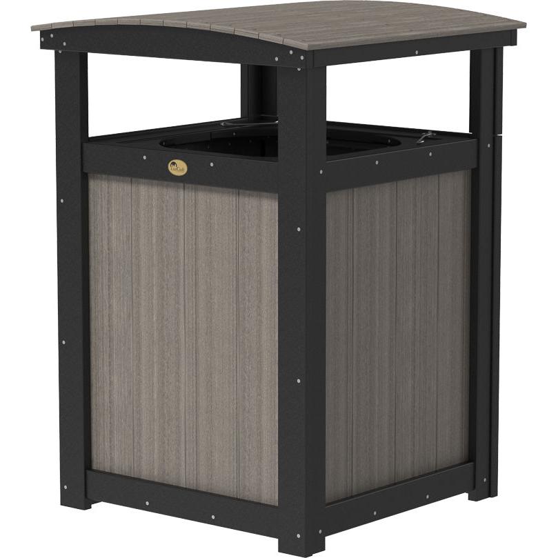 LCPTCCGB-LuxCraft-Trash Can-Coastal Gray-Pangaea Patio