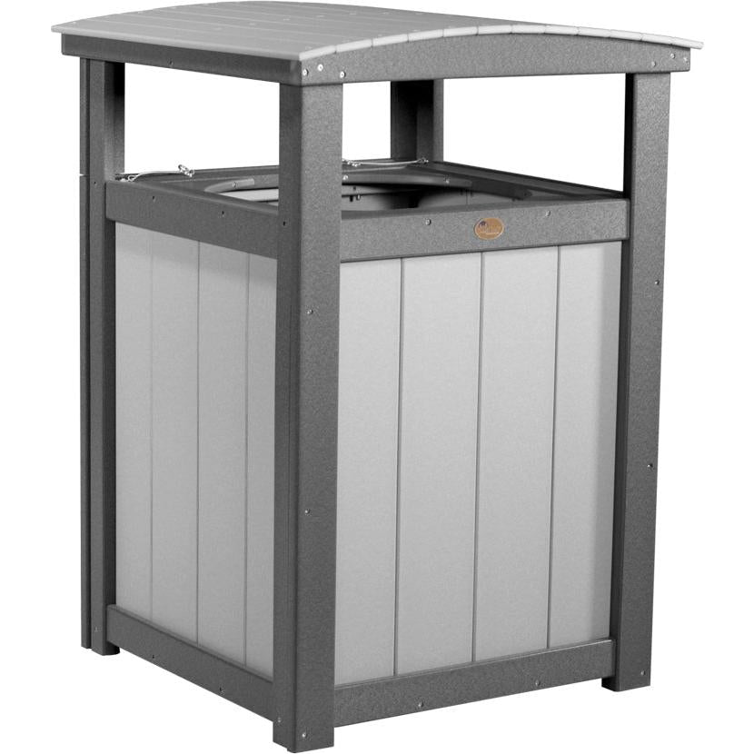 LCPTCDGS-LuxCraft-Trash Can-Dove Gray Slate-Pangaea Patio