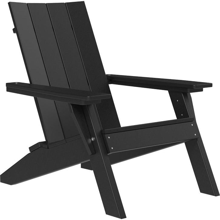 LCUACBK-LuxCraft-Urban Adirondack Chair-Black-Pangaea Patio
