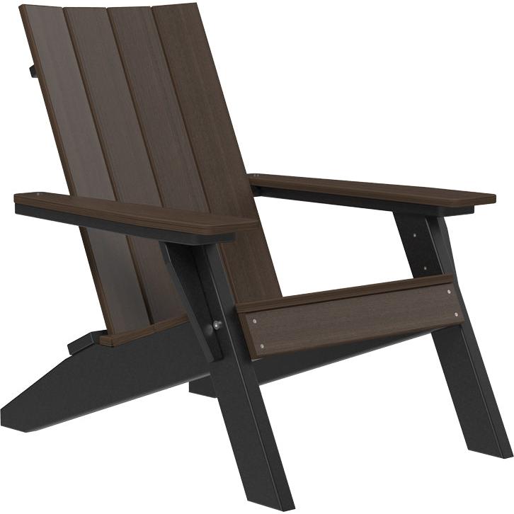 LCUACBZWB-LuxCraft-Urban Adirondack Chair-Brazilian Walnut Black-Pangaea Patio