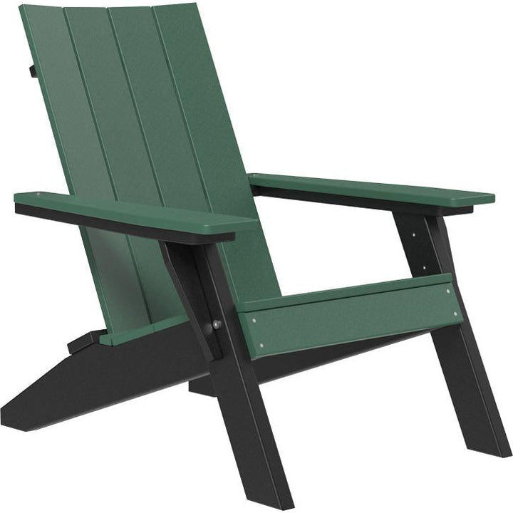 LCUACGB-LuxCraft-Urban Adirondack Chair-Green Black-Pangaea Patio