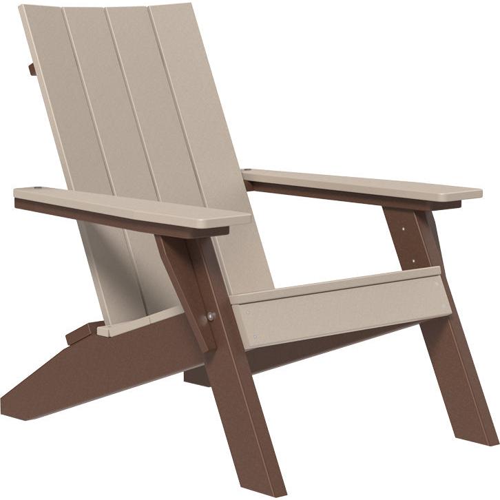 LCUACWWCBR-LuxCraft-Urban Adirondack Chair-Weatherwood Chestnut Brown-Pangaea Patio
