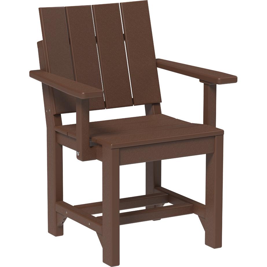 LCUARCDCB-LuxCraft-Urban Arm Chair-Dining-Cedar Black-Pangaea Patio