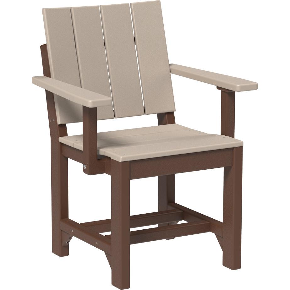 LCUARCDWWB-LuxCraft-Urban Arm Chair-Dining-Weatherwood Black-Pangaea Patio