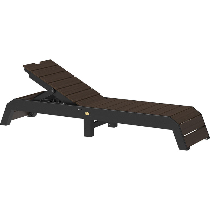 LCUCLBZWB-LuxCraft-Urban Chaise Lounge-Brazilian Walnut Black-Pangaea Patio