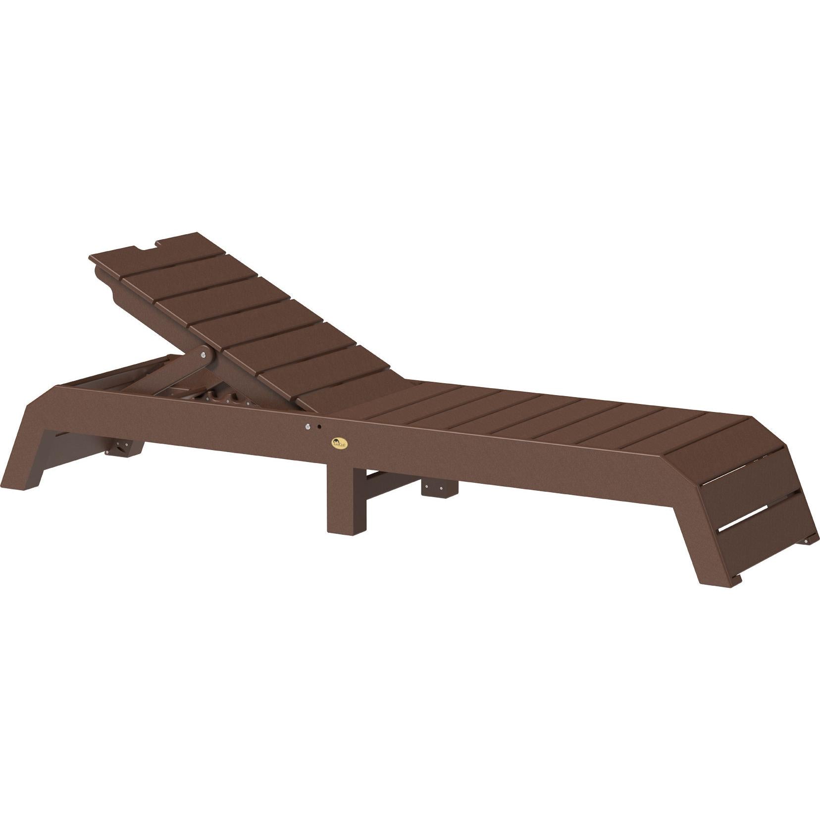 LCUCLCBR-LuxCraft-Urban Chaise Lounge-Chestnut Brown-Pangaea Patio